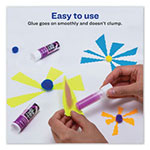 Avery Permanent Glue Stic Value Pack, 0.26 oz, Applies Purple, Dries Clear, 18/Pack view 3