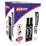 Avery MARKS A LOT Large Desk-Style Permanent Marker Value Pack, Broad Chisel Tip, Black, 36/Pack orginal image
