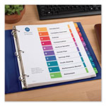 Avery Customizable TOC Ready Index Multicolor Dividers, 10-Tab, Letter view 1