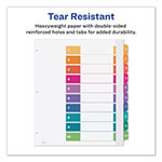 Avery Customizable TOC Ready Index Multicolor Dividers, 10-Tab, Letter view 2