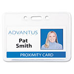 Advantus Proximity ID Badge Holder, Horizontal, 3.75 x 3, Clear, 50/Pack view 1