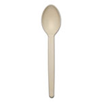Baumgarten's Corn Starch Cutlery, Spoon, White, 100/Pack view 1