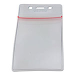 Baumgarten's Sicurix Sealable Cardholder, Vertical, 2 5/8 x 3 3/4, Clear, 50/Pack view 4