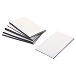 Baumgarten's Business Card Magnets, 3 1/2 x 2, White, Adhesive Coated, 25/Pack view 1