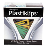 Baumgarten's Plastiklips Paper Clips, Extra Large, Assorted Colors, 50/Box view 3