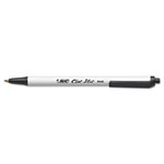 Bic Clic Stic Retractable Ballpoint Pen, Medium 1 mm, Black Ink, White Barrel, 24/Pack view 1