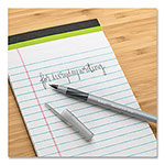Bic Round Stic Grip Xtra Comfort Ballpoint Pen, Medium 1 mm, Black Ink, Gray/Black, 24/Box, 6 Boxes/Pack view 3