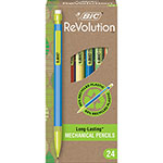 Bic ReVolution Mechanical Pencil, 0.7 mm, HB (#2), Black Lead, Assorted Barrel Colors, 24/Pack view 3