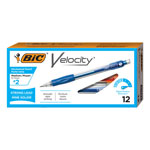 Bic Velocity Original Mechanical Pencil, 0.7 mm, HB (#2.5), Black Lead, Blue Barrel, Dozen orginal image