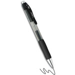 Bic PrevaGuard Gel-ocity Retractable Gel Pen, Medium 0.7 mm, Black Ink, Clear/Black Barrel, Dozen view 2