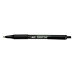 Bic Soft Feel Retractable Ballpoint Pen, Medium 1mm, Black Ink/Barrel, 36/Pack view 1