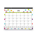 Blue Sky Teacher Dots Academic Desk Pad, 22 x 17, Black Binding, Clear Corners, 12-Month (July to June): 2023 to 2024 view 2