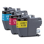 Brother LC402XL3PKS High-Yield Ink, 1,500 Page-Yield, Cyan/Magenta/Yellow view 3