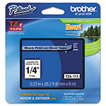 Brother TZe Standard Adhesive Laminated Labeling Tape, 0.23