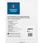 Business Source 5-Tab Index Tabs, White view 1