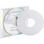Business Source Label, CD/DVID, Laser/inkjet, 300 Pack, White view 1