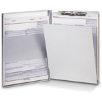 Business Source Form Holder w/ Storage, Side Opening, 8-1/2" x 12", Aluminum view 1