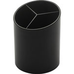Business Source Large Pencil Cup, 3 Compartments, 3