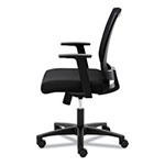 Basyx by Hon Torch Mesh Mid-Back Task Chair, Supports up to 250 lbs., Black Seat/Black Back, Black Base view 3