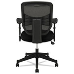 Basyx by Hon VL531 Mesh High-Back Task Chair with Adjustable Arms, Supports up to 250 lbs., Black Seat/Black Back, Black Base view 5