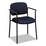 Basyx by Hon VL616 Stacking Guest Chair with Arms, Navy Seat/Navy Back, Black Base orginal image