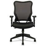 Basyx by Hon VL702 Mesh High-Back Task Chair, Supports up to 250 lbs., Black Seat/Black Back, Black Base view 1