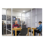 Bi-silque Visual Communication Product Inc Protector Series Mobile Glass Panel Divider, 80.3 x 22 x 50, Clear/Aluminum view 2