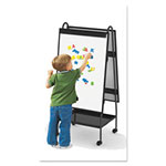 MasterVision™ Creation Station Dry Erase Board, 29 1/2 x 74 7/8, Black Frame view 1