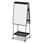 MasterVision™ Creation Station Dry Erase Board, 29 1/2 x 74 7/8, Black Frame view 3