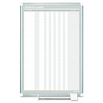 MasterVision™ In-Out Magnetic Dry Erase Board, 24x36, Silver Frame view 1