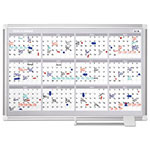 MasterVision™ 4 Month Planner, 36x24, Aluminum Frame view 3