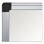 MasterVision™ Value Lacquered Steel Magnetic Dry Erase Board, 24 x 36, White, Aluminum Frame view 3