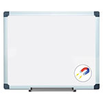 MasterVision™ Value Lacquered Steel Magnetic Dry Erase Board, 24 x 36, White, Aluminum Frame view 4