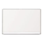 MasterVision™ Lacquered steel magnetic dry erase board, 48 x 72, Silver/White view 1