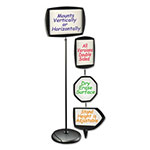 MasterVision™ Floor Stand Sign Holder, Arrow, 25x17 sign, 63