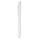 Boardwalk Mediumweight Polystyrene Cutlery, Knife, White, 100/Box view 1