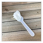 Boardwalk Heavyweight Polypropylene Cutlery, Tasting Spoon, White, 3,000/Carton view 3