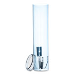 San Jamar Large Pull-Type Water Cup Dispenser, Translucent Blue view 2
