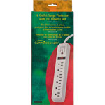 Compucessory 25103 6 Outlet Strip Surge Protectors, 15' Heavy duty Cord view 1