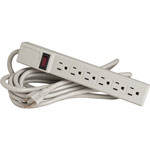Compucessory 55157 6 Outlet Power Strip, Built in Circuit Breaker, 15' Cord view 1