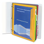 C-Line Binder Pocket With Write-On Index Tabs, 9.88 x 11.38, Assorted, 5/Set view 5
