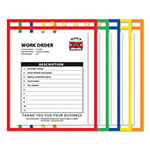 C-Line Stitched Shop Ticket Holders, Neon, Assorted 5 Colors, 75