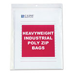 C-Line Heavyweight Industrial Poly Zip Bags, 8 1/2 x 11, 50/BX view 2