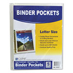 C-Line Poly Binder Pockets, 11 1/2 x 9 1/4, Clear, 5/Pack view 3