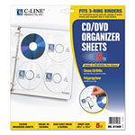 C-Line Deluxe CD Ring Binder Storage Pages, Standard, Stores 8 CDs, 5/Pack view 3