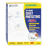 C-Line Economy Weight Poly Sheet Protectors, Reduced Glare, 2