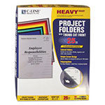 C-Line Poly Project Folders, Letter Size, Assorted Colors, 25/Box view 2