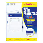 C-Line Top-Load No-Hole Sheet Protectors, Heavyweight, Clear, 2