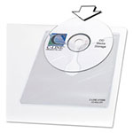 C-Line Self-Adhesive CD Holder, 5 1/3 x 5 2/3, 10/PK view 1