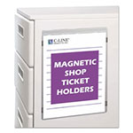 C-Line Magnetic Shop Ticket Holders, Super Heavyweight, 15 Sheets, 8 1/2 x 11, 15/BX view 2